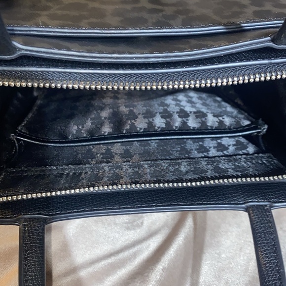 Karl Lagerfeld Paris Maybelle Satchel Black/Grey Leopard - Picture 7 of 16